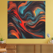 Abstracte schilderkunst canvas afdruk (Insitu (Woonkamer))