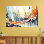 Abstracte schilderkunst  canvas afdruk (Insitu (Woonkamer))