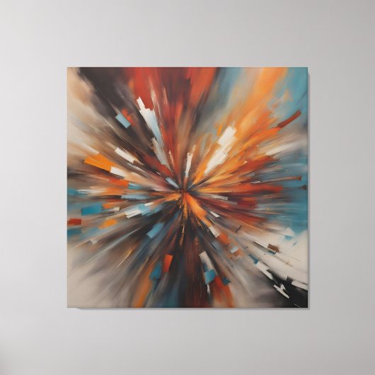 Abstracte schilderkunst canvas afdruk (Voorkant)