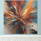 Abstracte schilderkunst canvas afdruk (Insitu (Houten vloer))