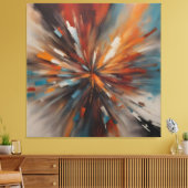 Abstracte schilderkunst canvas afdruk (Insitu (Woonkamer))
