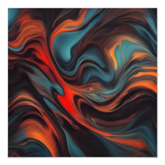 Abstracte schilderkunst foto afdruk (Voorkant)