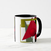 Abstracte schilderkunst, geometrische vormen mok (Voorkant rechts)