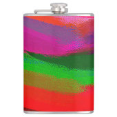 Abstracte schilderkunst heupfles (Voorkant)