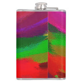 Abstracte schilderkunst heupfles (Achterkant)