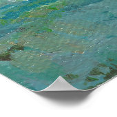 Abstracte schilderkunst in kustgebieden poster (Hoek)