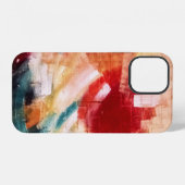 Abstracte schilderkunst iPhone hoesje (Achterkant horizontaal)