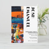 Abstracte schilderkunst kaart (Staand voorkant)