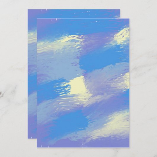 abstracte schilderkunst kaart (Voorkant / Achterkant)