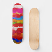 Abstracte schilderkunst kleuren #11 persoonlijk skateboard (Voorkant)