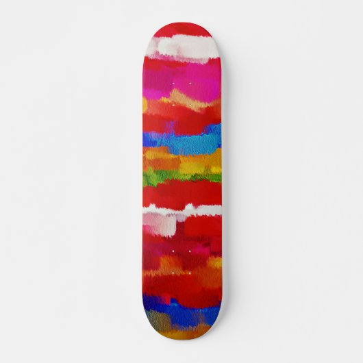 Abstracte schilderkunst kleuren #11 persoonlijk skateboard (Voorkant)