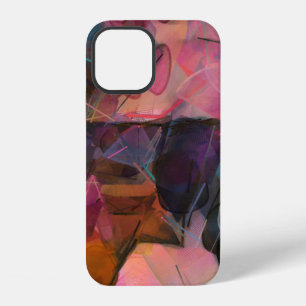 Abstracte schilderkunst. Olieverf. Modern impressi iPhone 12 Hoesje