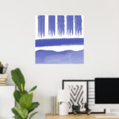 abstracte schilderkunst poster (Thuiskantoor)