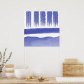 abstracte schilderkunst poster (Keuken)