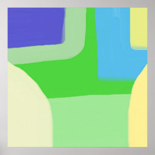 abstracte schilderkunst poster