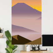 Abstracte schilderkunst poster (Thuiskantoor)