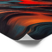 Abstracte schilderkunst poster (Hoek)
