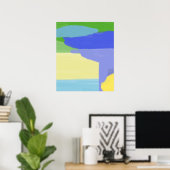 abstracte schilderkunst poster (Thuiskantoor)