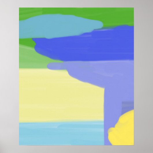 abstracte schilderkunst poster (Voorkant)
