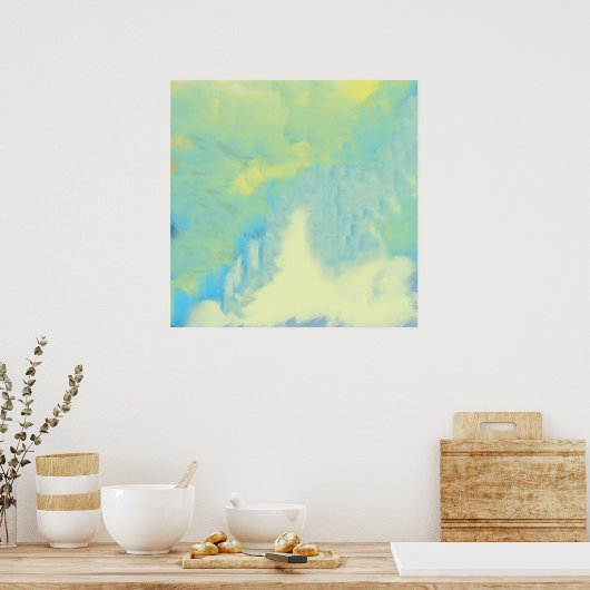 abstracte schilderkunst poster (Keuken)