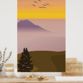Abstracte schilderkunst poster (Keuken)