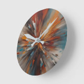 Abstracte schilderkunst ronde klok (Hoek)
