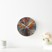 Abstracte schilderkunst ronde klok (Huis)