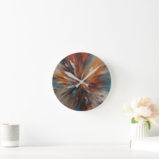 Abstracte schilderkunst ronde klok (Huis)