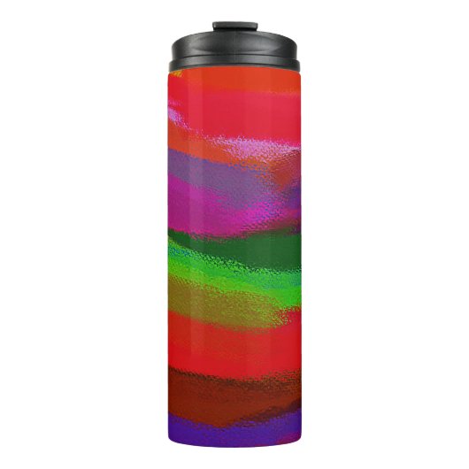 Abstracte schilderkunst thermosbeker (Voorkant)