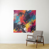 Abstracte schilderkunst wandkleed (In situ)