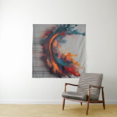 Abstracte schilderkunst wandkleed (In Situ (horizontaal))