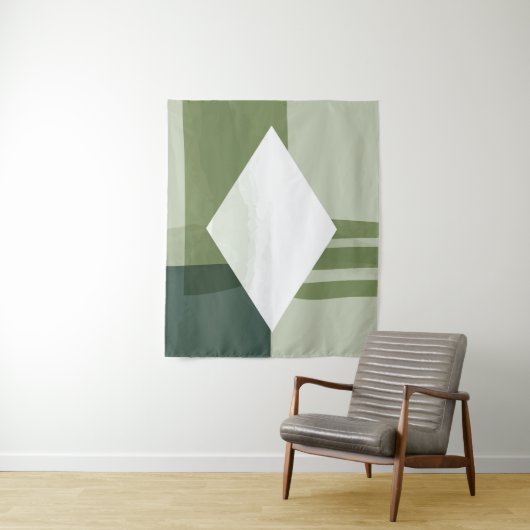 Abstracte schilderkunst wandkleed (In situ)