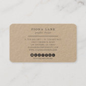 Abstracte schilderpenseel kleurig visitekaartje (Achterkant)