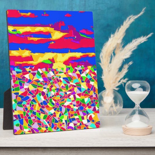 Abstracte schilderPlaque Transcendence-oil Fotoplaat (Zijkant)