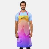 Abstracte Schilderroze inktspalk Koel Schort (Gedragen)