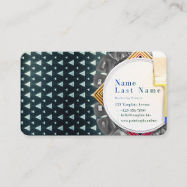 Abstracte schilders Modern Visitekaartje Plaatskaartje