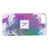 Abstracte schilderschuim & wervelingen, eenvoudig Case-Mate iPhone case (Achterkant (Horizontaal))