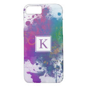 Abstracte schilderschuim & wervelingen, eenvoudig Case-Mate iPhone case (Achterkant)