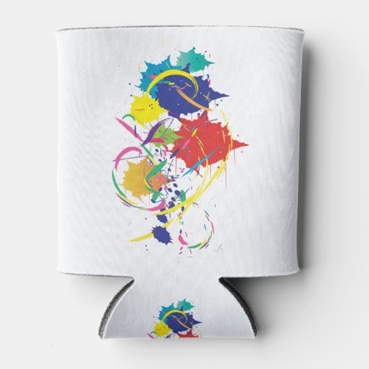 Abstracte schildersplatter Art Modern Cool.ai Blikjeskoeler (Voorkant)