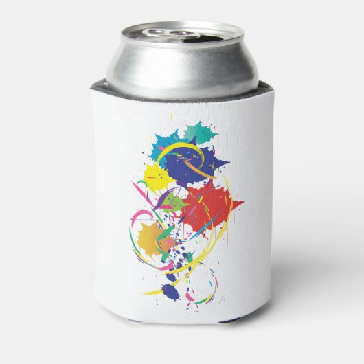 Abstracte schildersplatter Art Modern Cool.ai Blikjeskoeler (Blikje Achterkant)