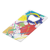 Abstracte schildersplatter Art Modern Cool.ai Creditkaart Flessenopener (Voorkant Gekanteld)