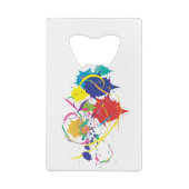 Abstracte schildersplatter Art Modern Cool.ai Creditkaart Flessenopener (Achterkant)