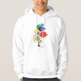 Abstracte schildersplatter Art Modern Cool.ai Hoodie