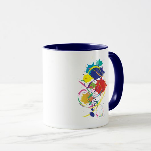 Abstracte schildersplatter Art Modern Cool.ai Mok (Voorkant rechts)