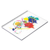 Abstracte schildersplatter Art Modern Cool.ai Notitieboek (Linkerzijde)