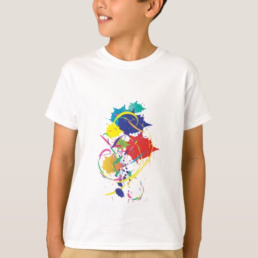 Abstracte schildersplatter Art Modern Cool.ai T-shirt (Voorkant)