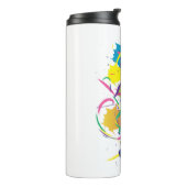 Abstracte schildersplatter Art Modern Cool.ai Thermosbeker (Gedraaid links)