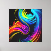 Abstracte schildersplatter — canvas afdrukken (Voorkant)