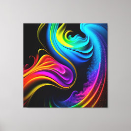 Abstracte schildersplatter — canvas afdrukken