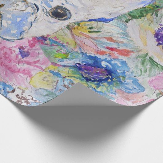 Abstracte schilderverf voor waterverf met bul cadeaupapier (Hoek)